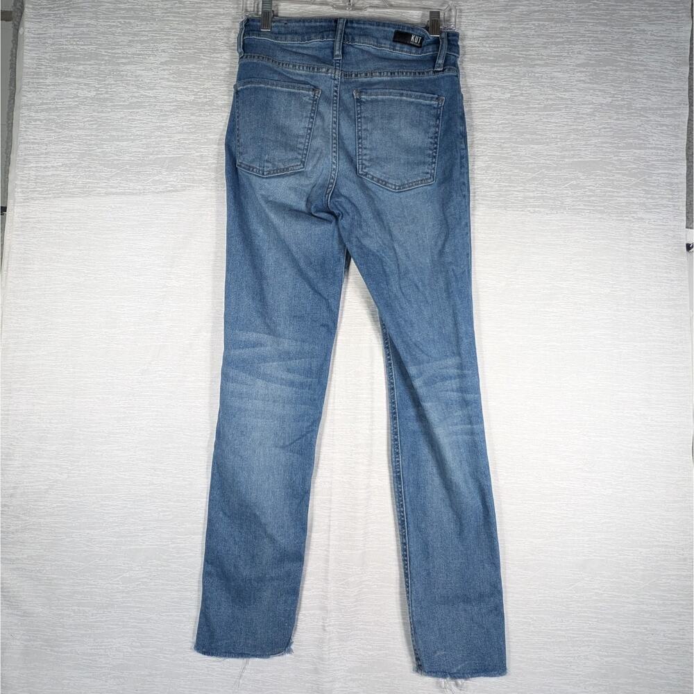 Kut From The Kloth Skinny Jeans Womens Size 2 Button Fly Raw Hem - Picture 9 of 9